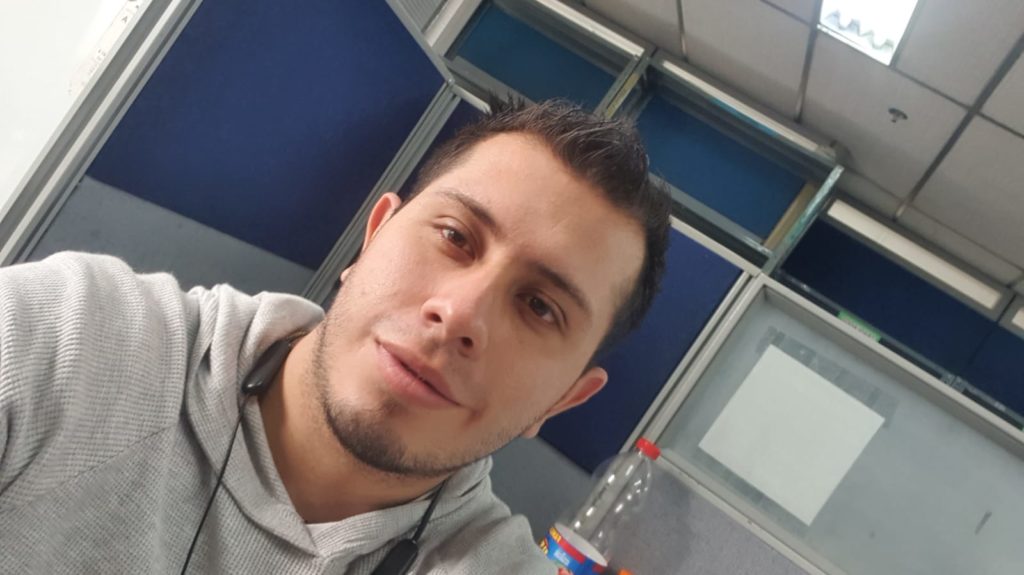 Sebastián Rozo, estudiante de Psicología, fue premiado en la categoría de Seguridad.  